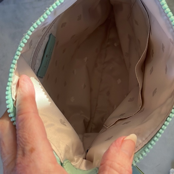 Kate Spade nearly new 2 piece Nylon Travel crossbody& Makeup Bag Ombre Clean - Picture 13 of 15